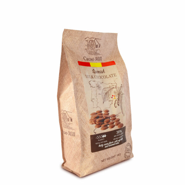 Mleczna czekolada hiszpańska 36% Cacao Mill 1kg