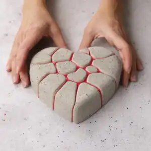 Forma silikonowa handmade Kintsugi Heart Bento Dinara Kasko