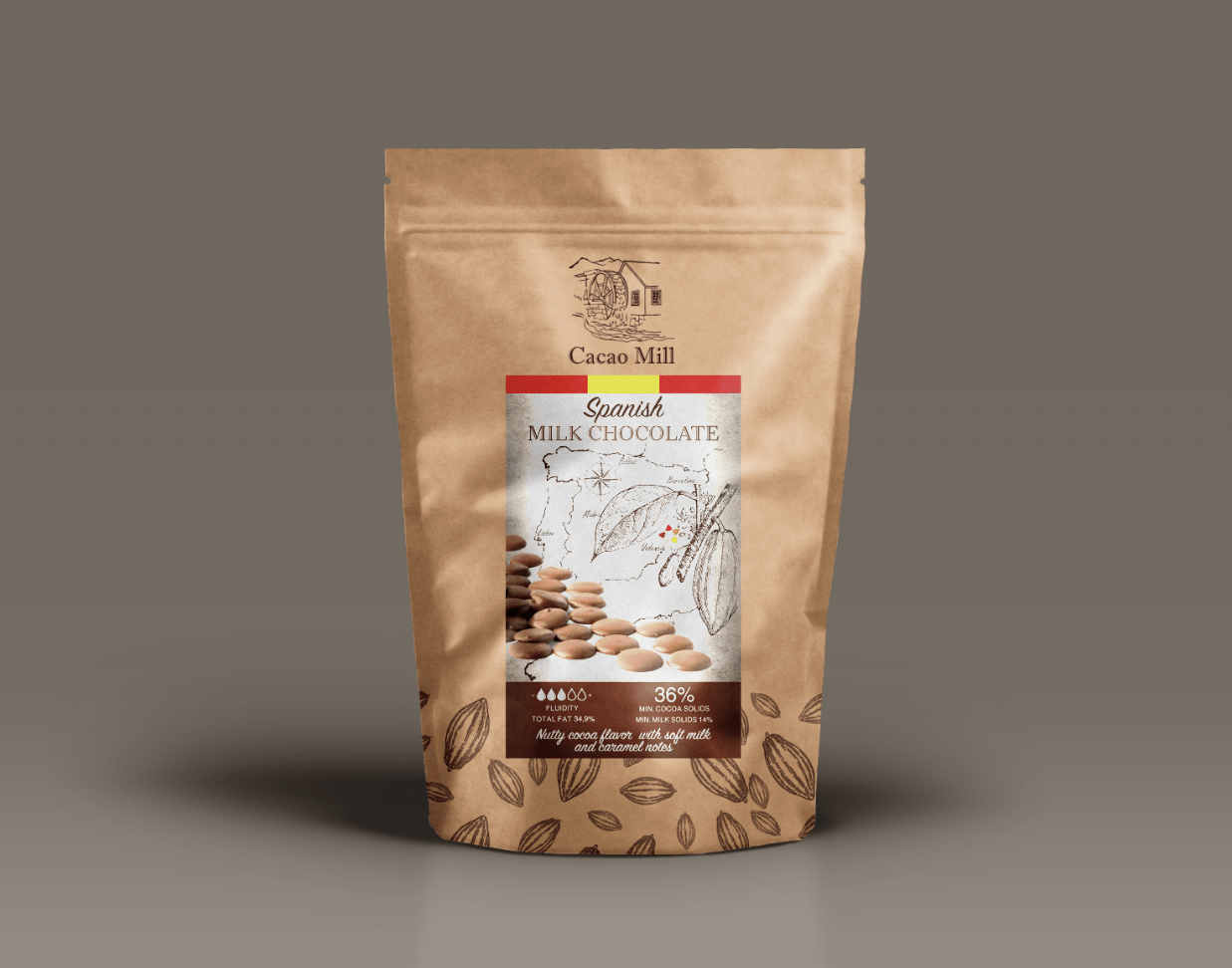 Mleczna czekolada hiszpańska 36% Cacao Mill 400g